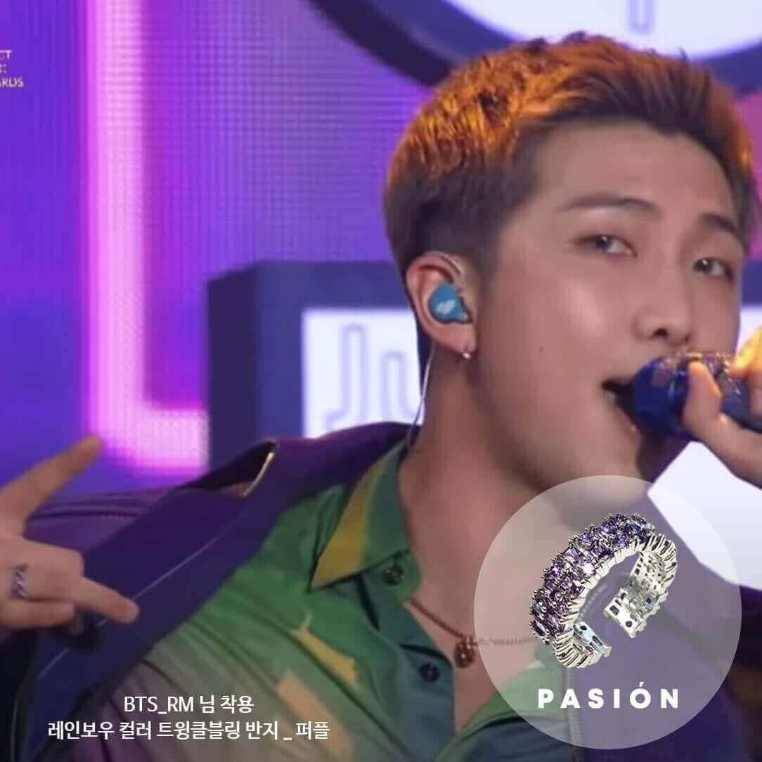 (BTS Wears!) Rainbow Color Twinkle Bling Ring - Daebak