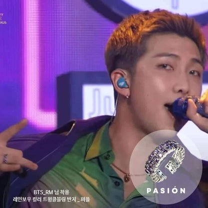 (BTS Wears!) Rainbow Color Twinkle Bling Ring - Daebak