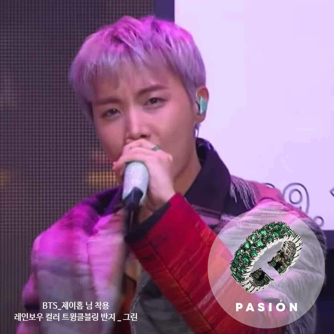 (BTS Wears!) Rainbow Color Twinkle Bling Ring - Daebak