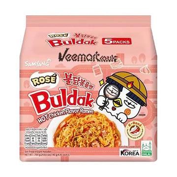 Buldak Ramen Rose Flavor 5 Pack - Daebak