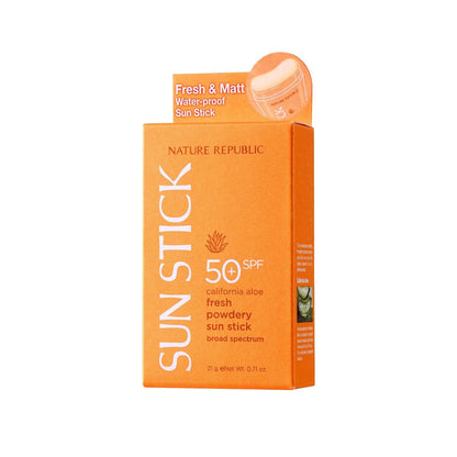 California Aloe Fresh Powdery Sun Stick Broad Spectrum SPF50+ - Daebak