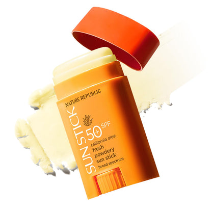 California Aloe Fresh Powdery Sun Stick Broad Spectrum SPF50+ - Daebak
