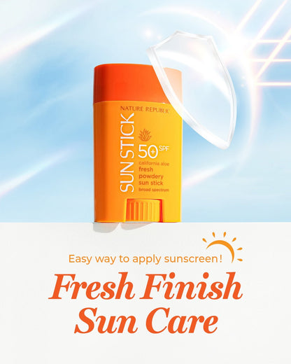 California Aloe Fresh Powdery Sun Stick Broad Spectrum SPF50+ - Daebak