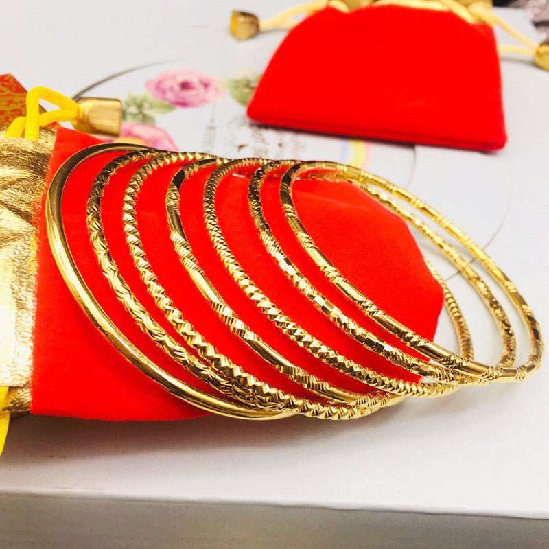 Car Colored Thread Korean Style Closed Bracelet - Daebak