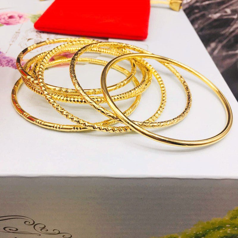 Car Colored Thread Korean Style Closed Bracelet - Daebak