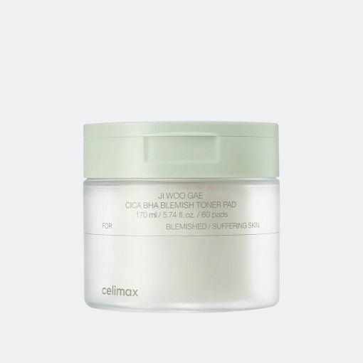 celimax JI WOO GAE Cica BHA Blemish Toner Pad 60Pads - Daebak