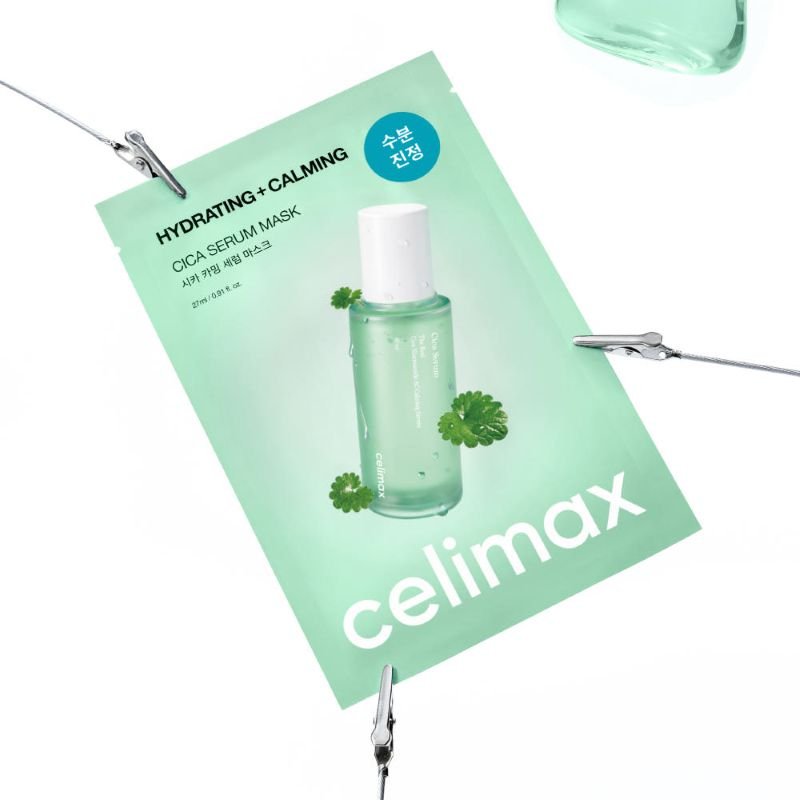 celimax The Real Cica Calming Serum Mask 27ml X 5ea - Daebak