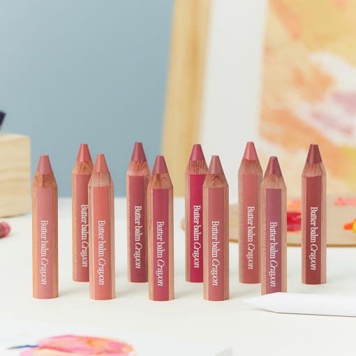 CLIO Butter Balm Crayon + Sharpener Set 3.9g (9colors) - Daebak