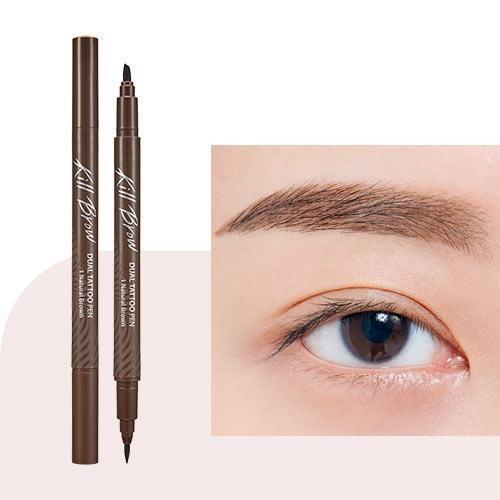CLIO Kill Brow Dual Tattoo Pen & Remover Pen Set (3 Colors) - Daebak