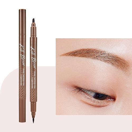 CLIO Kill Brow Dual Tattoo Pen & Remover Pen Set (3 Colors) - Daebak