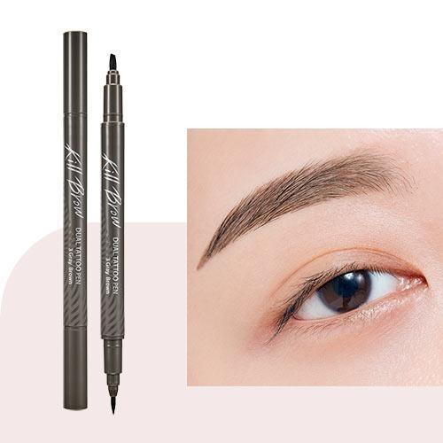 CLIO Kill Brow Dual Tattoo Pen & Remover Pen Set (3 Colors) - Daebak