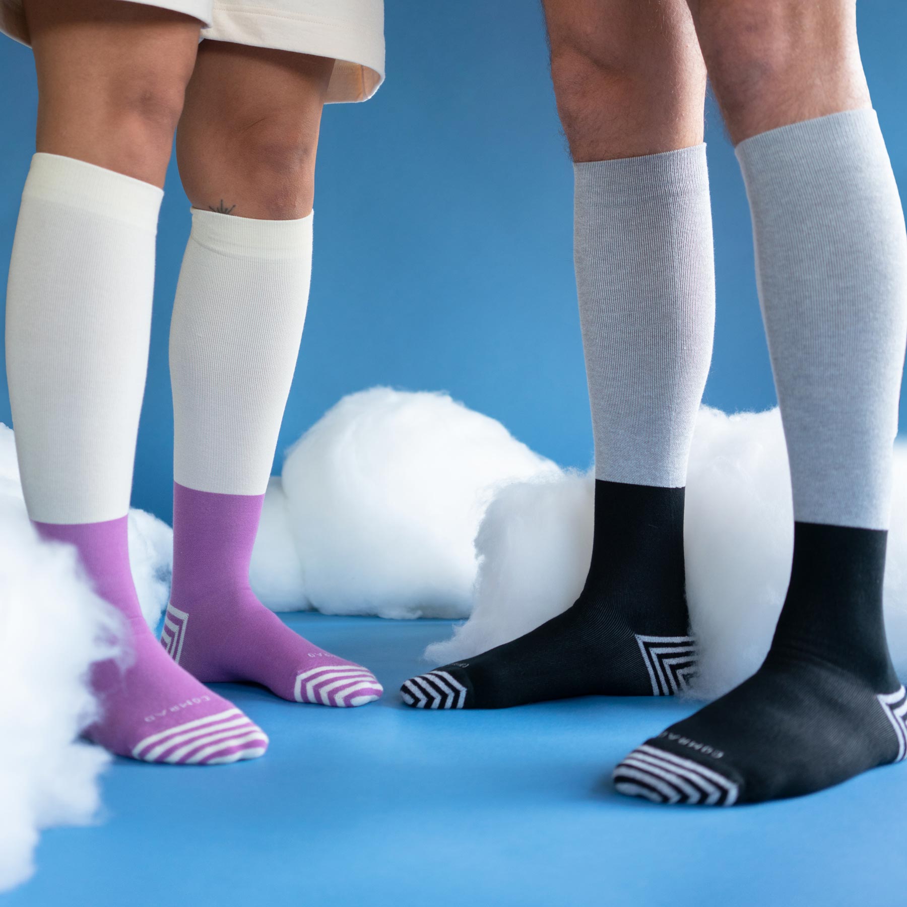 CloudCotton Compression Socks - Colorblock - Daebak