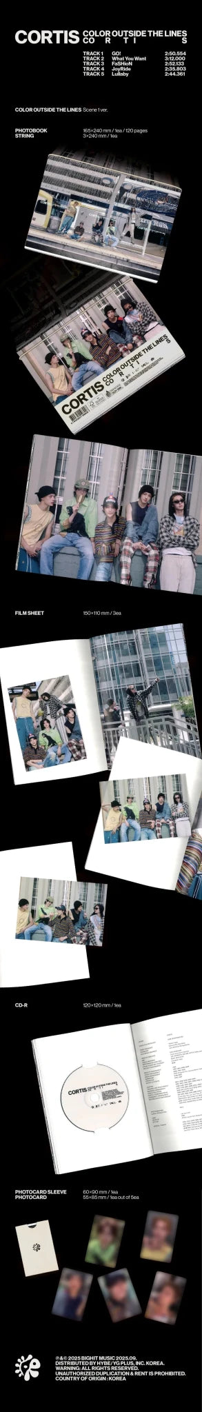 Cortis 1st EP Color Outside the Lines Standard Version (Random) - Daebak