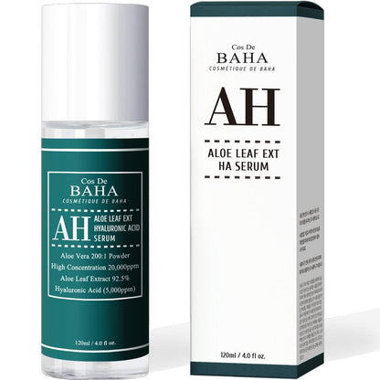 Cos De BAHA AH Aloe Leaf Ext Hyaluronic Acid Serum 120ml - Daebak