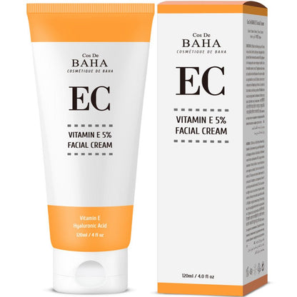 Cos De BAHA EC Tocopheryl acetate (Vitamin E) 5% with Niacinamide Facial Cream 120ml - Daebak