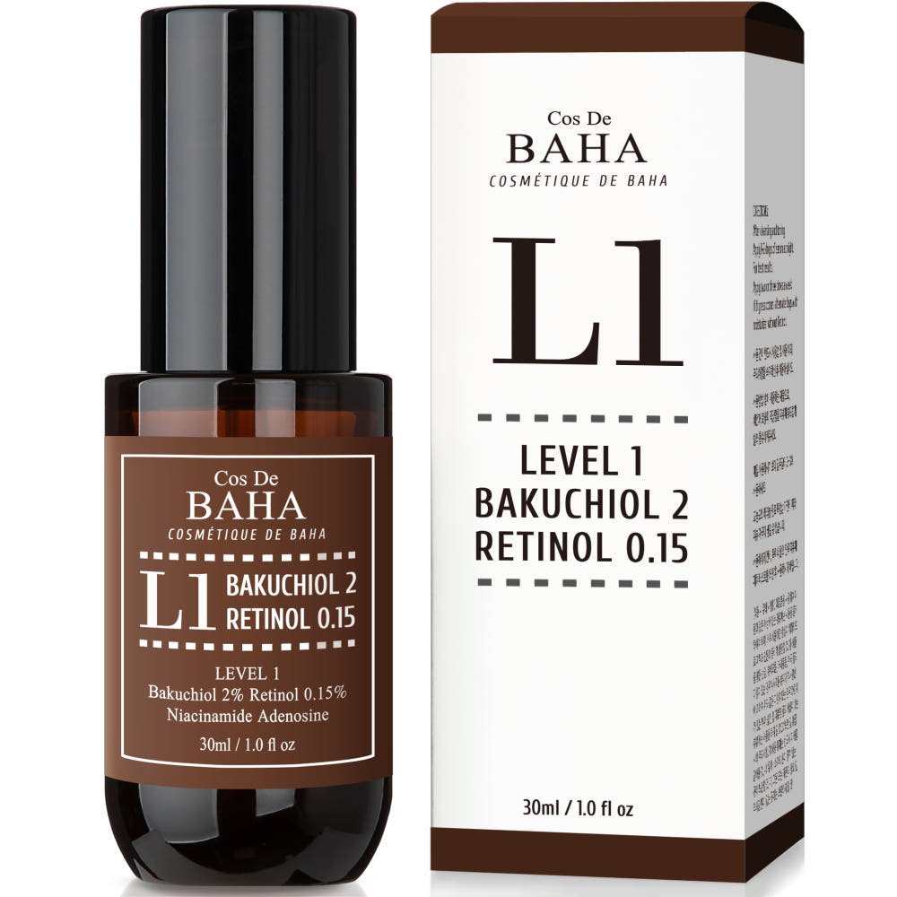 Cos De BAHA L1 Bakuchiol 2% + Retinol 0.15% Serum 30ml - Daebak