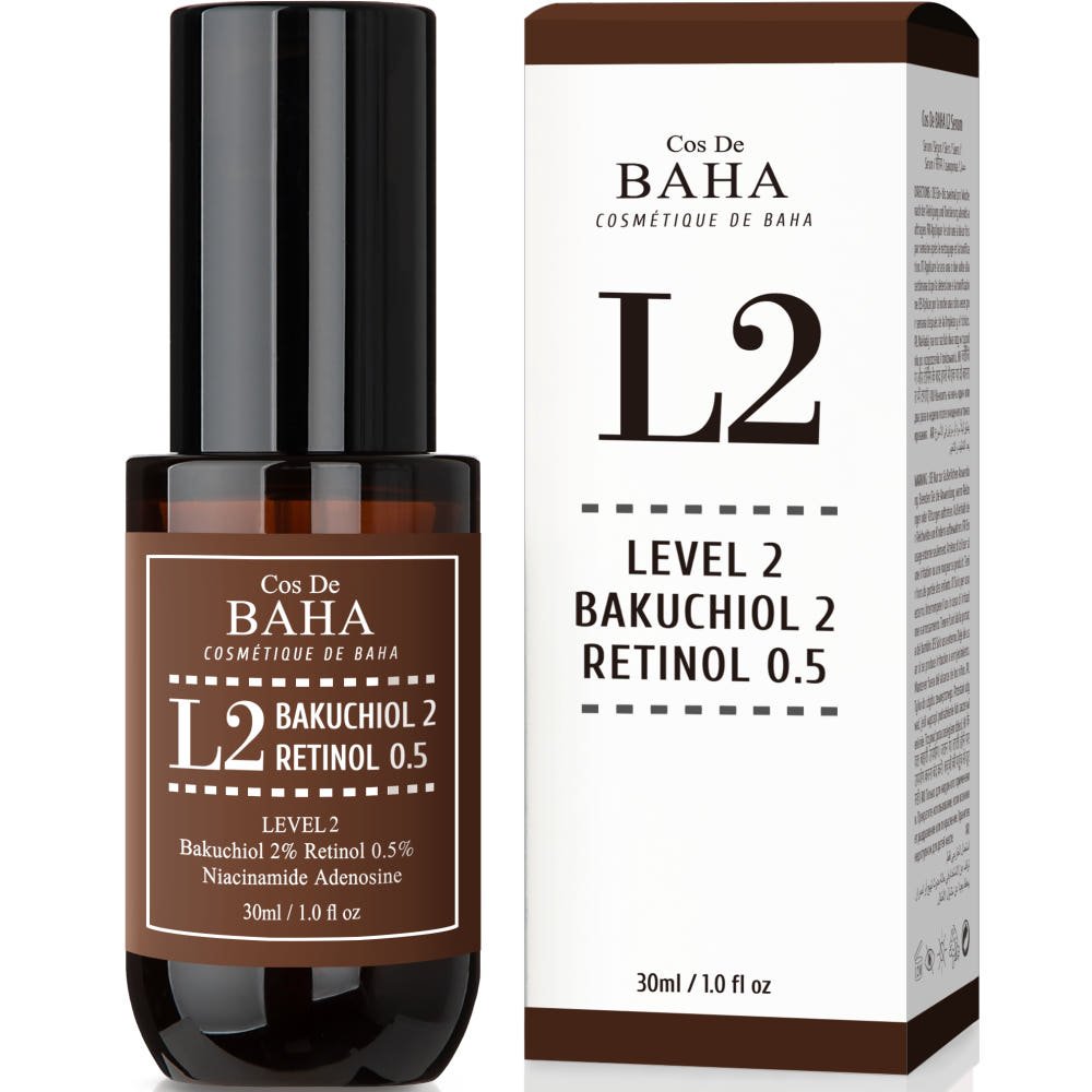 Cos De BAHA L2 Bakuchiol 2% + Retinol 0.5% Serum 30ml - Daebak