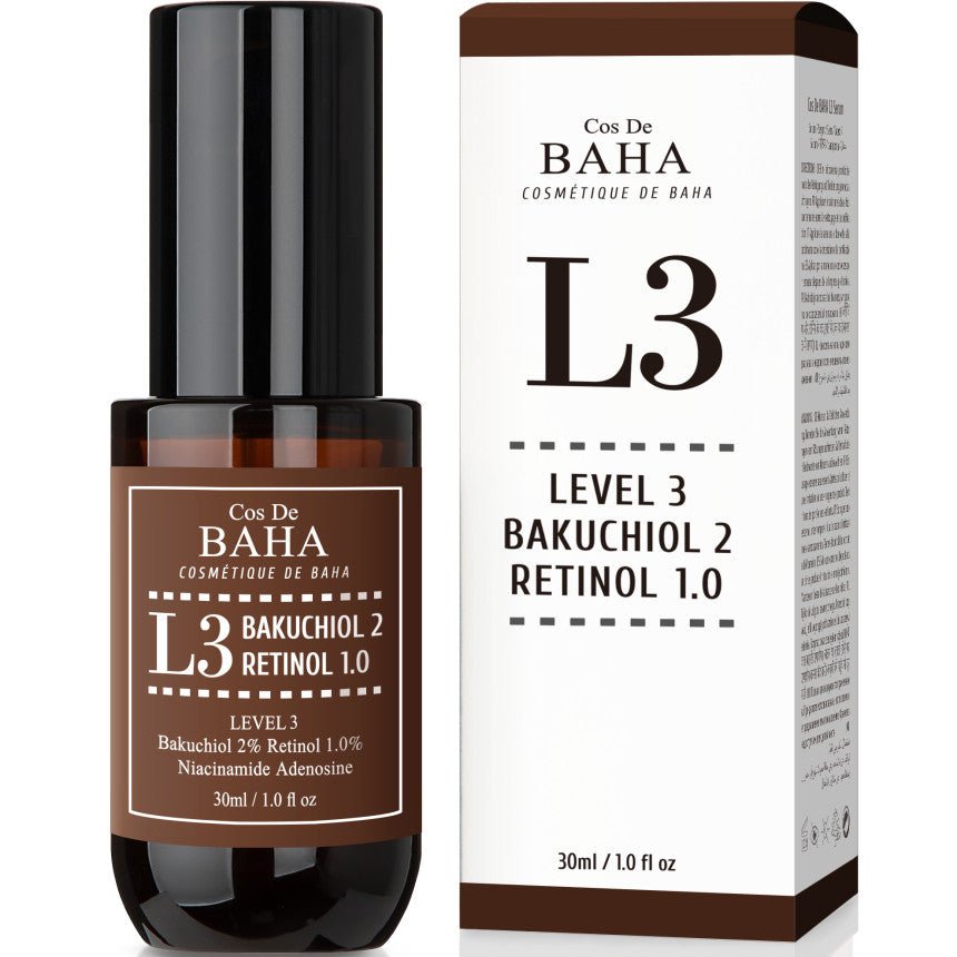 Cos De BAHA L3 Bakuchiol 2% + Retinol 1% Serum 30ml - Daebak