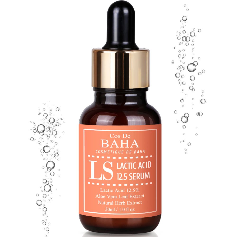 Cos De BAHA LS Lactic Acid 12.5% Face Peel Serum with HA 30ml - Daebak