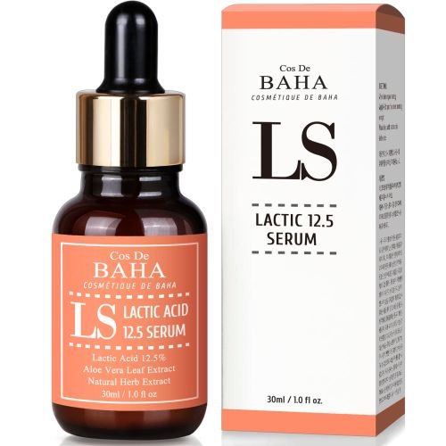 Cos De BAHA LS Lactic Acid 12.5% Face Peel Serum with HA 30ml - Daebak
