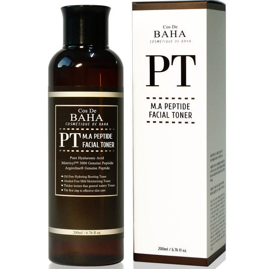 Cos De BAHA PT M.A Peptide Facial Toner (Peptide Complex Facial Toner with Matrixyl 3000 & Argireline) 200ml - Daebak
