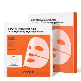 Maschera idrogel idratante COSRX 5 PDRN all'acido ialuronico 34g X 3ea