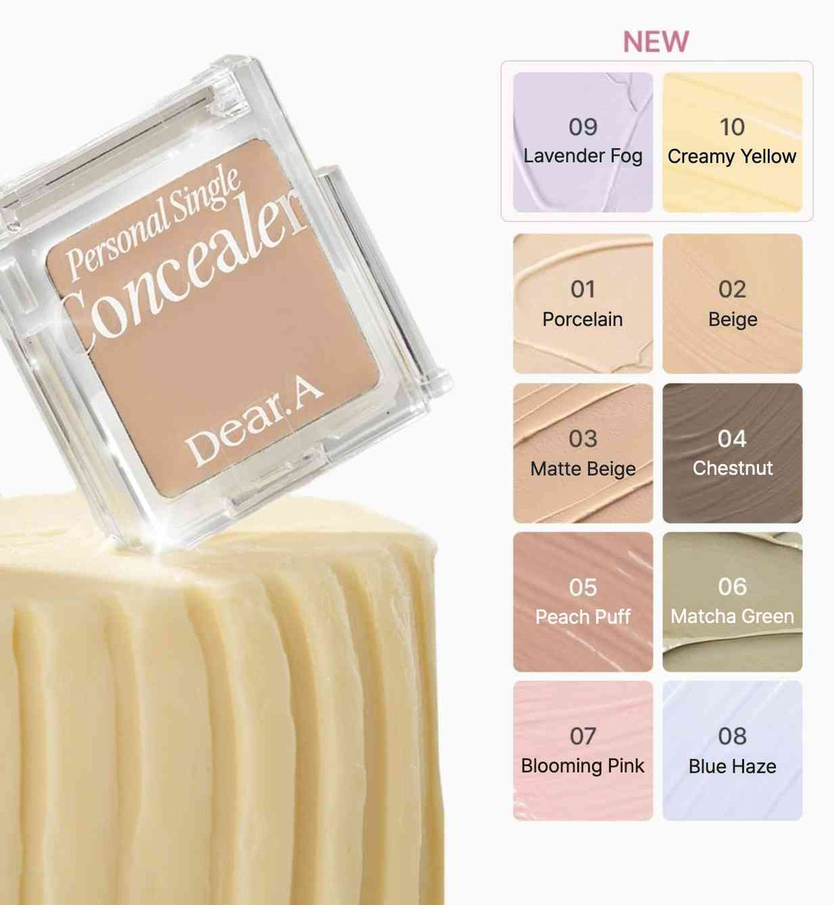 Dear.A Personal Single Concealer 1.8g (10colors) - Daebak