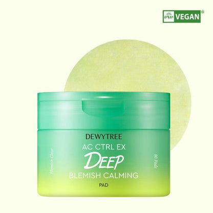DEWYTREE AC Control EX Deep Trace Soothing Blemish 190g (80 Pads) - Daebak