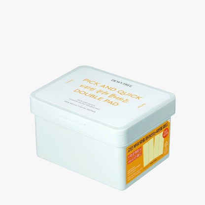 DEWYTREE Pick And Quick Vitamin Glow Double Pad 380g/100ea - Daebak