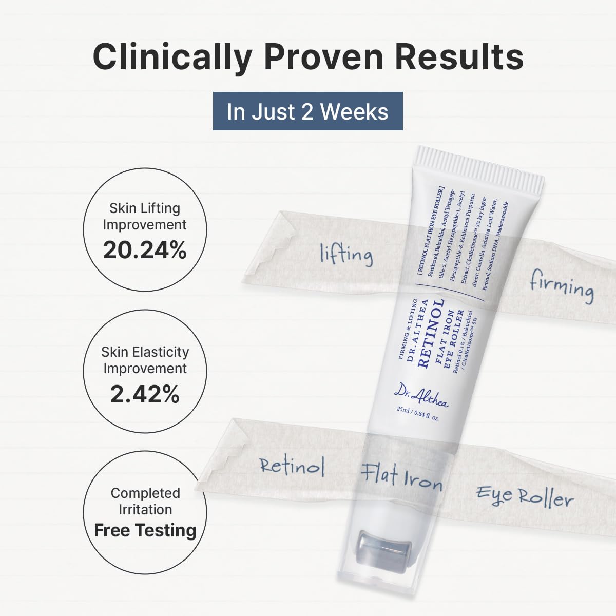 Dr. Althea Retinol Flat Iron Eye Roller - Daebak