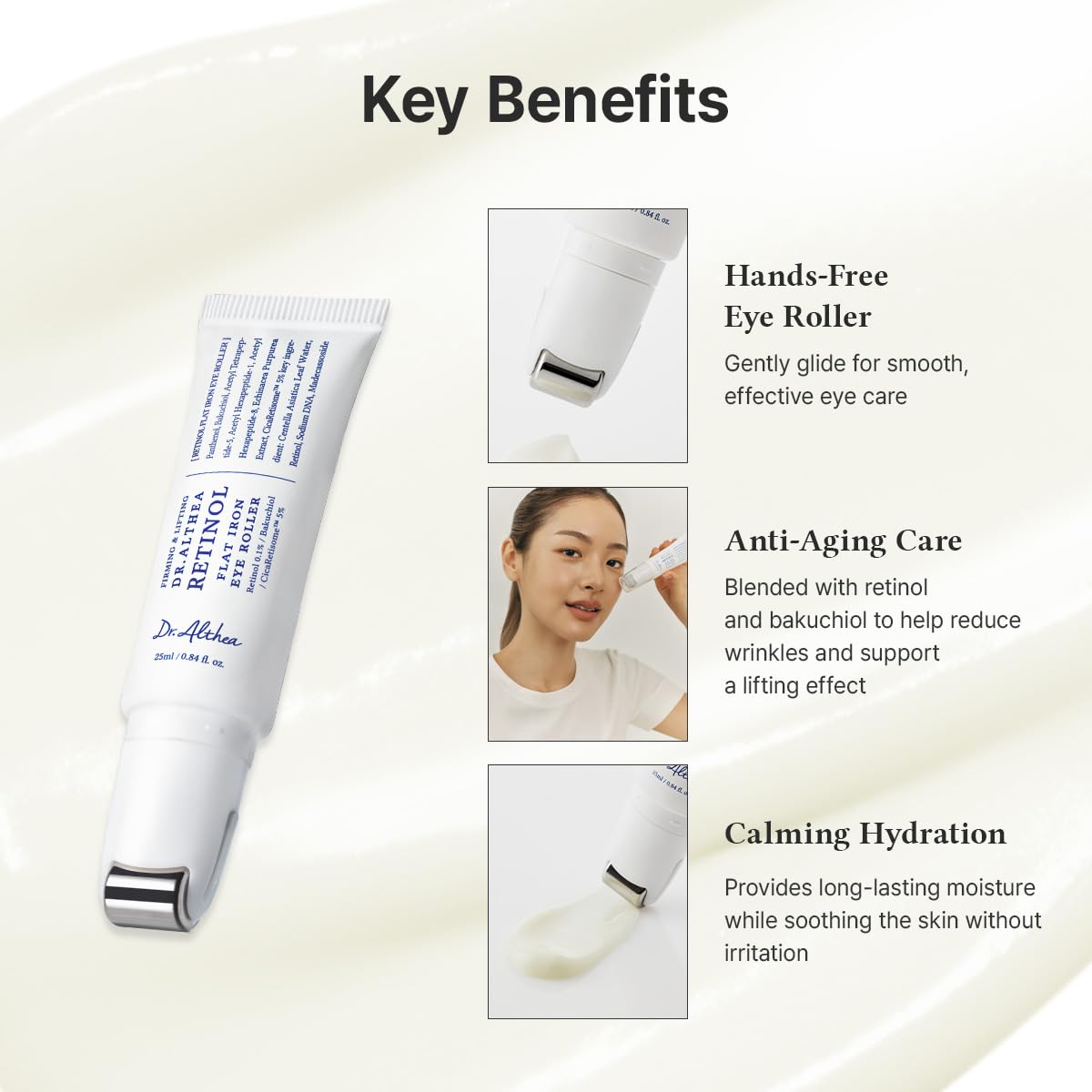 Dr. Althea Retinol Flat Iron Eye Roller - Daebak