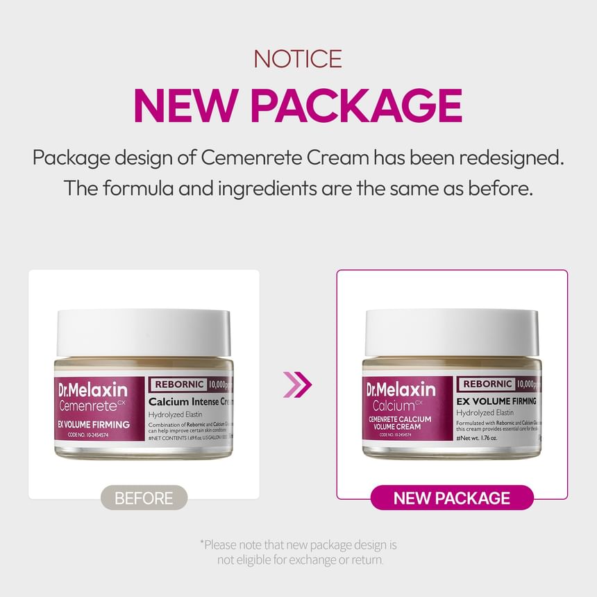 Dr. Melaxin Calcium Cemenrete Calcium Volume Cream - Daebak