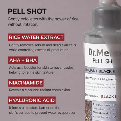 Dr. Melaxin Peel Shot Exfoliant Black Rice Ampoule - Daebak