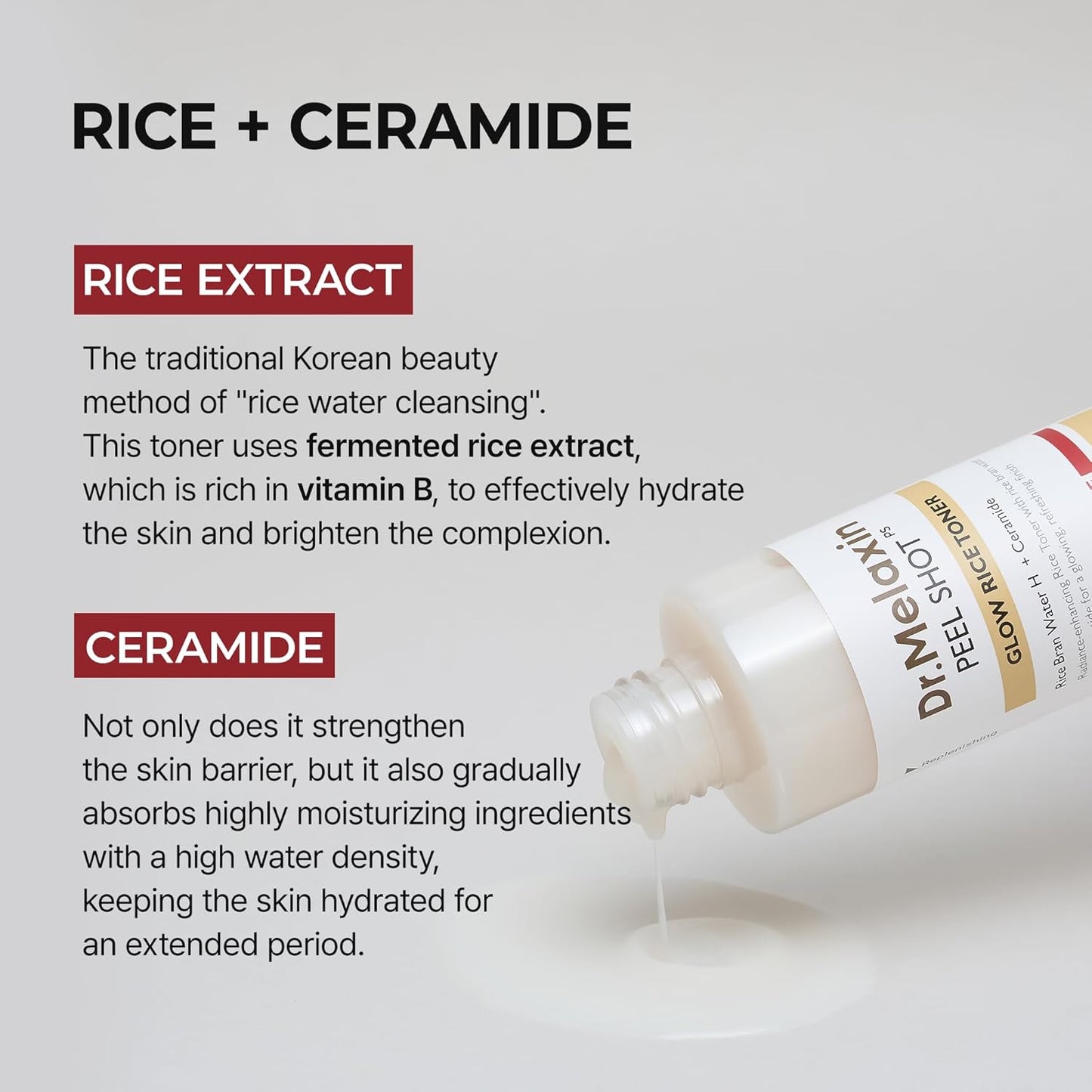Dr. Melaxin Peel Shot Glow White Rice Toner - Daebak