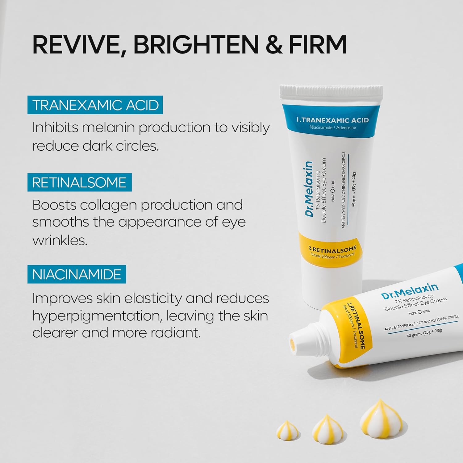 Dr. Melaxin TX Retinalsome Double Effect Eye Cream - Daebak