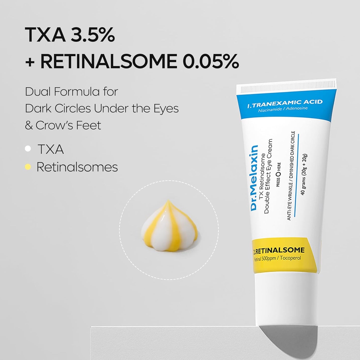 Dr. Melaxin TX Retinalsome Double Effect Eye Cream - Daebak