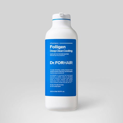 Dr.FORHAIR Folligen Deep Clean Cooling Shampoo 500ml - Daebak