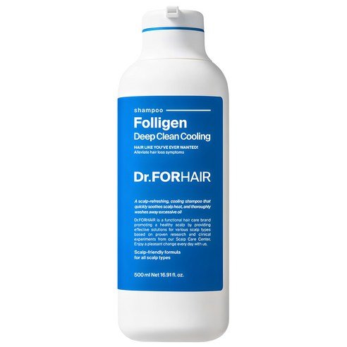 Dr.FORHAIR Folligen Deep Clean Cooling Shampoo 500ml - Daebak