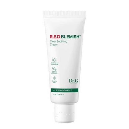 Dr.G RED BLEMISH Clear Soothing Cream 70ml (Tube Type) - Daebak