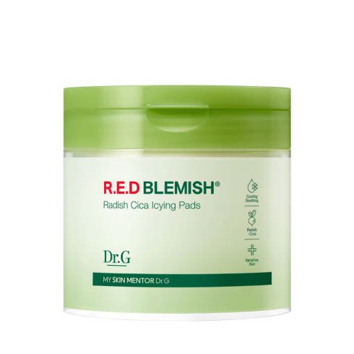 Dr.G RED BLEMISH Radish Cica Icying Pads 190ml/60sheets - Daebak