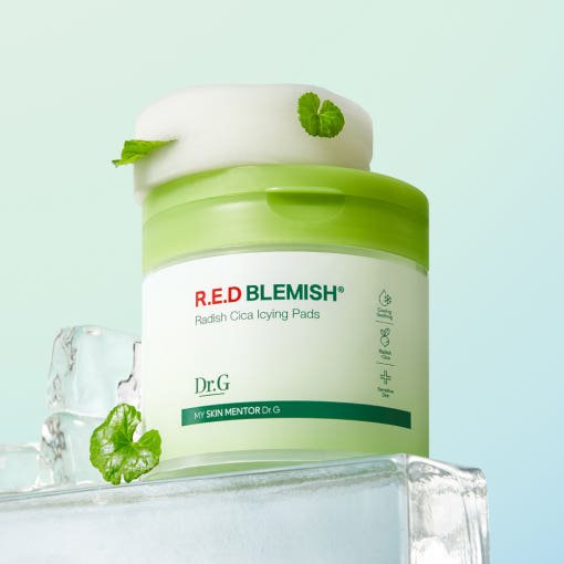 Dr.G RED BLEMISH Radish Cica Icying Pads 190ml/60sheets - Daebak