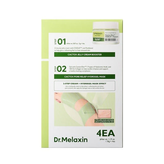Dr.Melaxin Cactox Jelly Cream Booster & Pore Relief Hydrogel Mask Set 4ea - Daebak