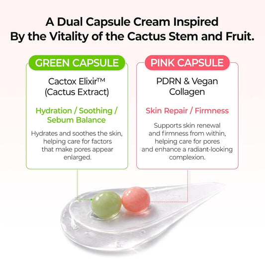 Dr.Melaxin CACTOX Pore Relief Dual Capsule Cream - Daebak