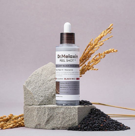 Dr.Melaxin Peel Shot Exfoliating Black Rice Ampoule 80ml - Daebak