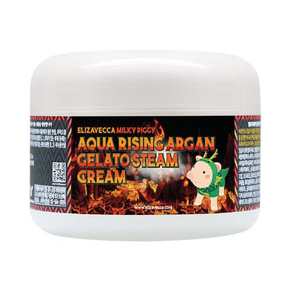Elizavecca Aqua Rising Argan Gelato Steam Cream 100ml - Daebak