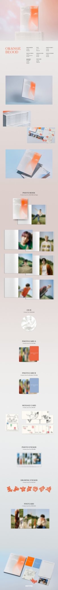 Enhypen 5th Mini Album: Orange Blood Engene Version - Daebak