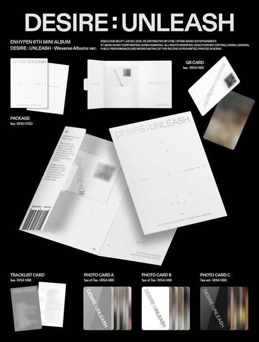 ENHYPEN - 6th Mini Album [DESIRE : UNLEASH] (Weverse Albums Ver.) - Daebak