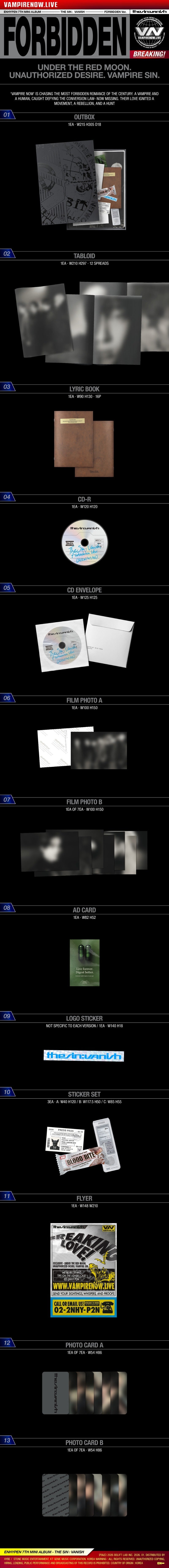 Enhypen 7th Mini Album The Sin: Vanish