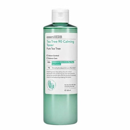 essenHERB Tea Tree 90 Calming Toner 320ml - Daebak