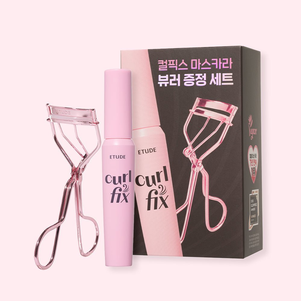 ETUDE Curl Fix Mascara & Eyelash Curler SET - Daebak
